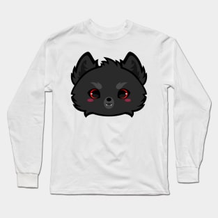 Cute Black Werewolf Long Sleeve T-Shirt